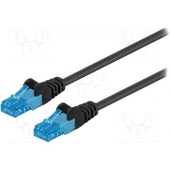 Patch cord U/UTP 6a многопров Cu Goobay U-UTP6A-LSZH-002BK