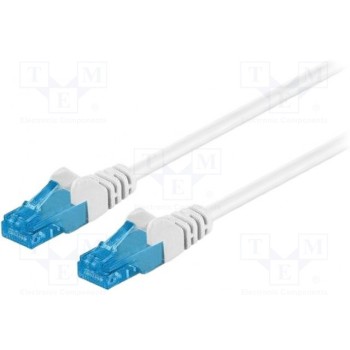 Patch cord U/UTP 6a многопров Cu Goobay U-UTP6A-LSZH-002WH