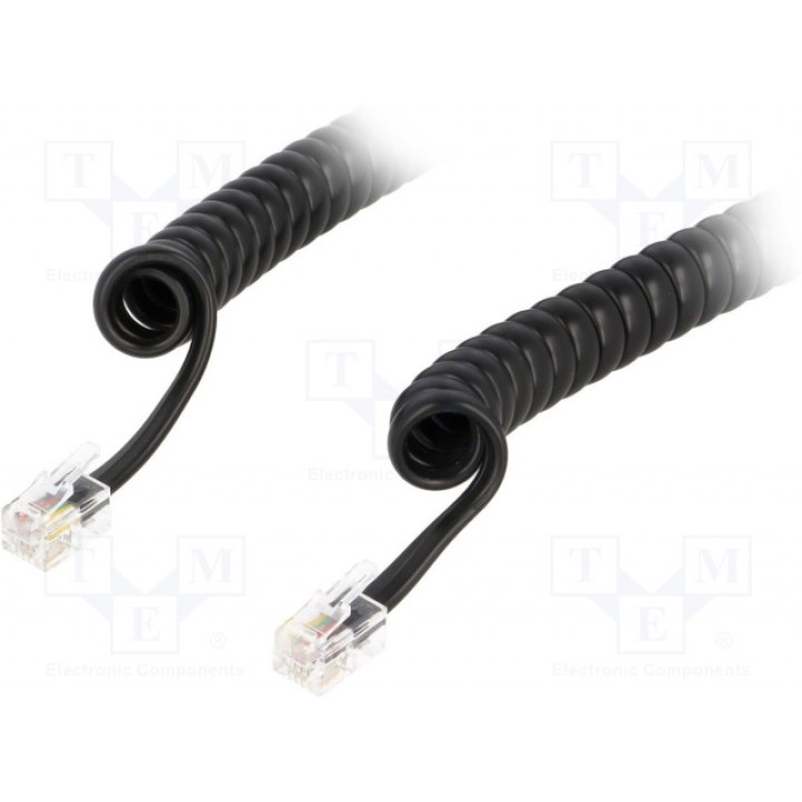 Кабель соединительный телефонный BQ CABLE TEL-4C-10T-BK (TEL-4C-10T-BK)