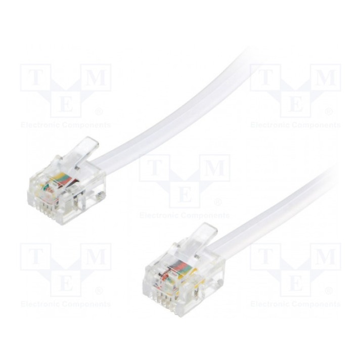 Кабель соединительный телефонный BQ CABLE (TEL-RJ11-WH-02)