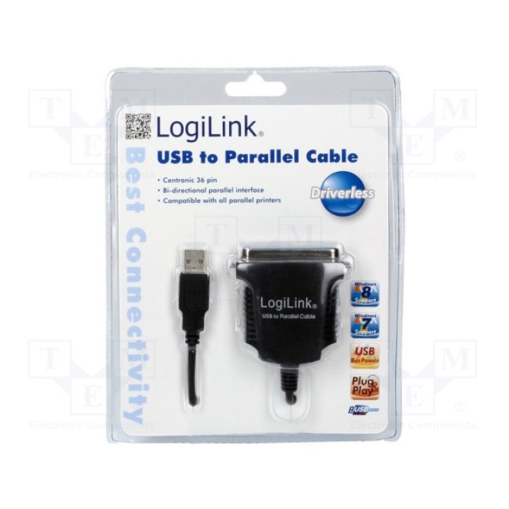 Адаптер USB-Centronics LOGILINK AU0003C (AU0003C)