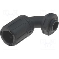 Угловой разъем 90° HELLERMANNTYTON HG13-90-PG9-PA66