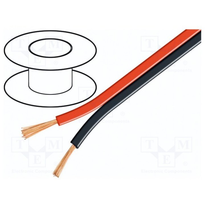 Провод для громкоговорителей Goobay 15025 (SC-CCA2X4.00-RB100)