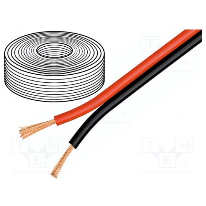 Провод для громкоговорителей Goobay 15089 (SC-CU2X0.50-RB010)