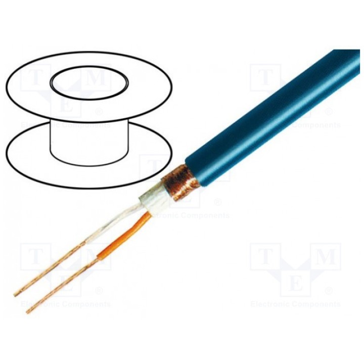 Провод микрофонный 2x025мм2 синий TASKER C260 BLUE (TAS-C260-BLUE)