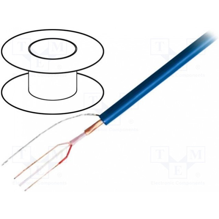 Провод микрофонный 2x022мм2 синий TASKER C280 (TAS-C280)