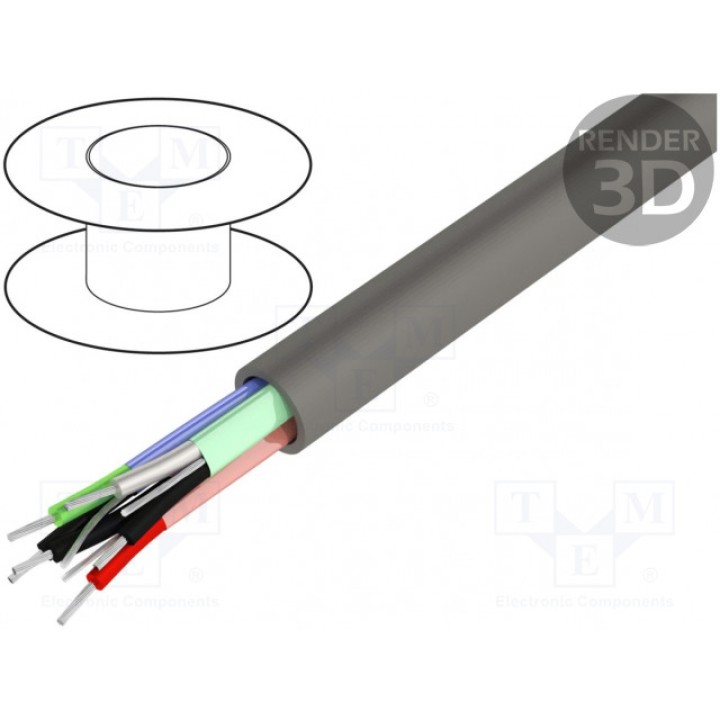 Провод RS232RS422 3x2x24AWG BELDEN 9730 060100 (9730.060100)