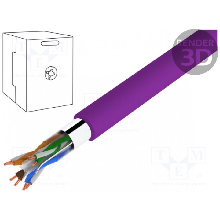 Провод F/UTP Ethernet промышленный DIGITUS DK-1623-VH-305-P (DK-1623-VH-305-P)