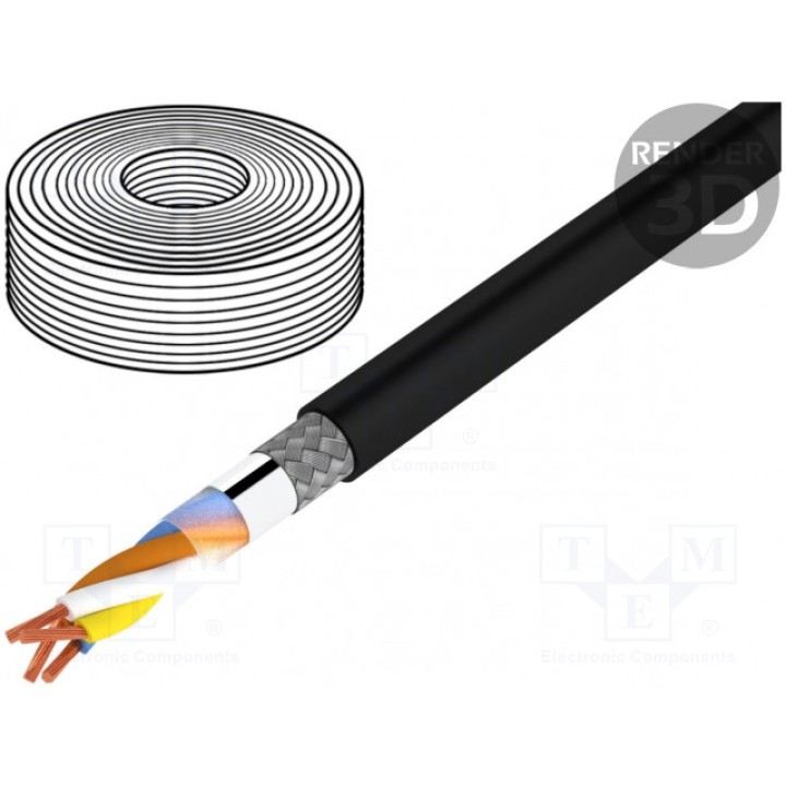 Провод ETHERLINE® PN Y Cat5e BK LAPP KABEL 2170901 (ETH-PN-Y-2X2X22)