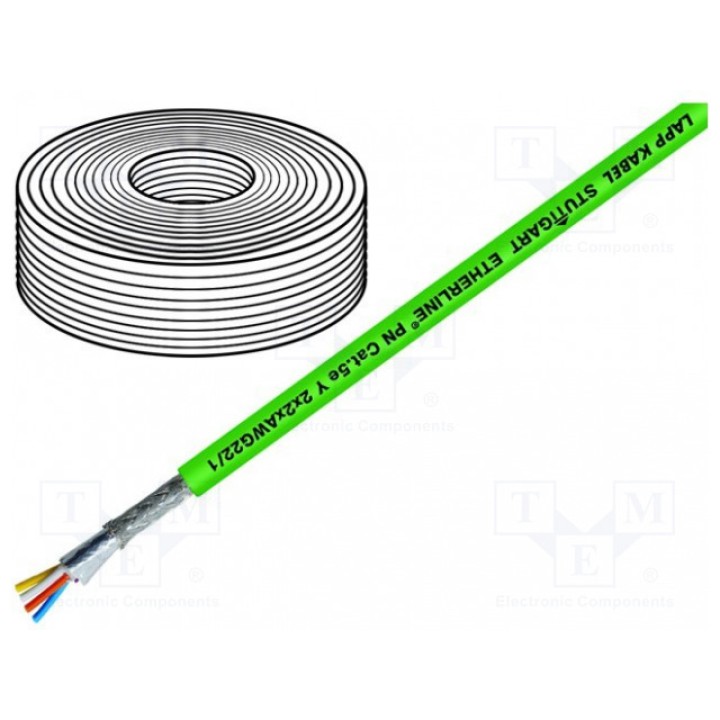 Провод ETHERLINE® PN Cat6A FLEX LAPP KABEL 2170930 (ETH-PN-Y-4X2X23)