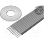 Провод плоский 0635мм многопров Cu 3M 375610 (100FT) (3756-10)