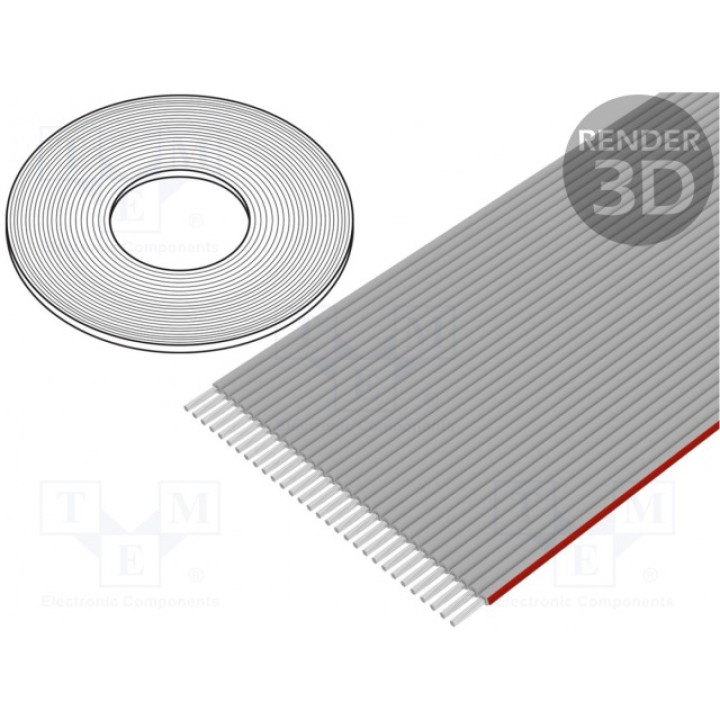 Провод плоский 1мм CONNFLY DS1057-01-30A282R-30.5 (DS1057-01-30A282R)
