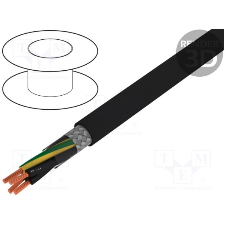 Провод HELUKABEL 10952 (JZ500-C-BK-4G1.00)