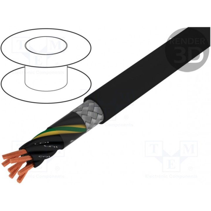 Провод JZ-500-C HELUKABEL 10946 (JZ500-C-BK-7G0.75)