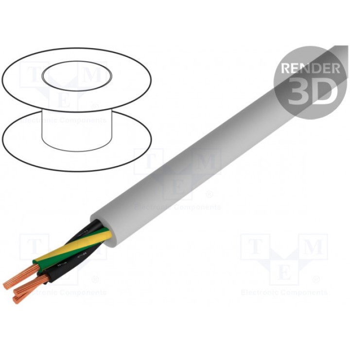 Провод многопров HELUKABEL 23315 (JZ500-PUR-3G0.5)