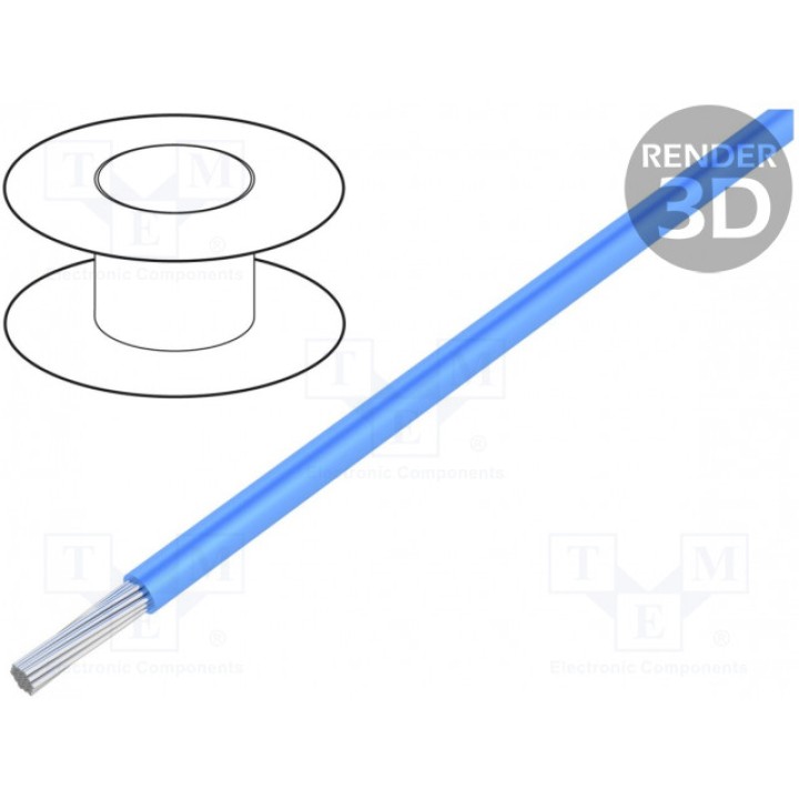 Провод UL AWM 1213 многопров Cu 28AWG ALPHA WIRE 5852 BL005 (5852-BL005)