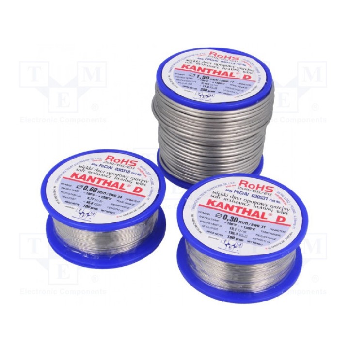 Реостатная проволока KANTHAL 030443 250G (KANTHAL-D-0.40-250)