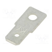 Наконечник плоский 6,35мм FIX&FASTEN PC1125003