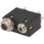 Гнездо jack 3, 5мм + jack 6, 35мм AMPHENOL ACJM-MVD985-2S (ACJM-MVD985-2S)