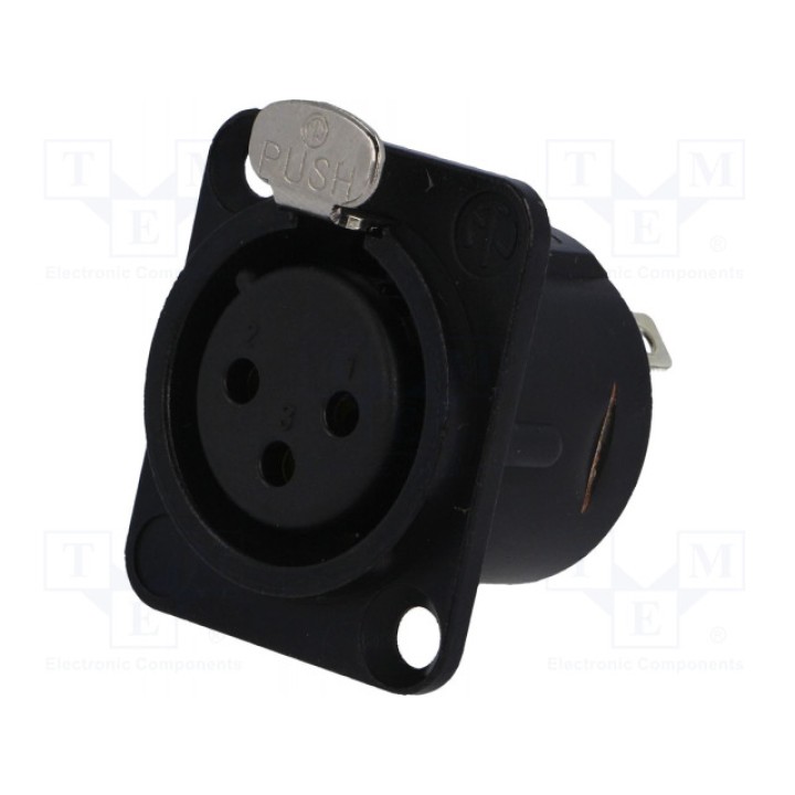 Гнездо xlr NEUTRIK NC3FD-L-B-1 (NTR-NC3FDLB1)