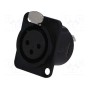 Гнездо xlr NEUTRIK NC3FD-L-B-1 (NTR-NC3FDLB1)