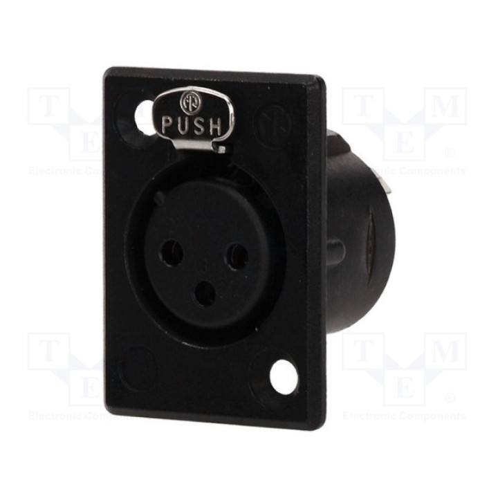 Гнездо xlr NEUTRIK NC3FP-B-1 (NTR-NC3FP-B-1)