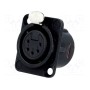 Гнездо xlr NEUTRIK NC5FD-L-B-1 (NTR-NC5FDL1B)
