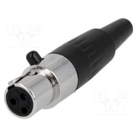 Вилка xlr mini AMPHENOL AG3F