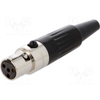 Вилка xlr mini AMPHENOL AG4F