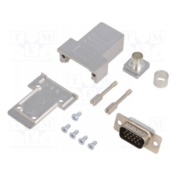 D-sub hd pin 15 ENCITECH DCRP09-HDP-CF65-CS80-K