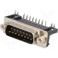 D-sub pin 15 CONNFLY DS1037-15MNAKT74