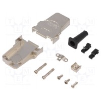 Корпус для разъемов d-sub d-sub 9pin,d-sub hd 15pin CONNFLY DS1047-02-09M2S