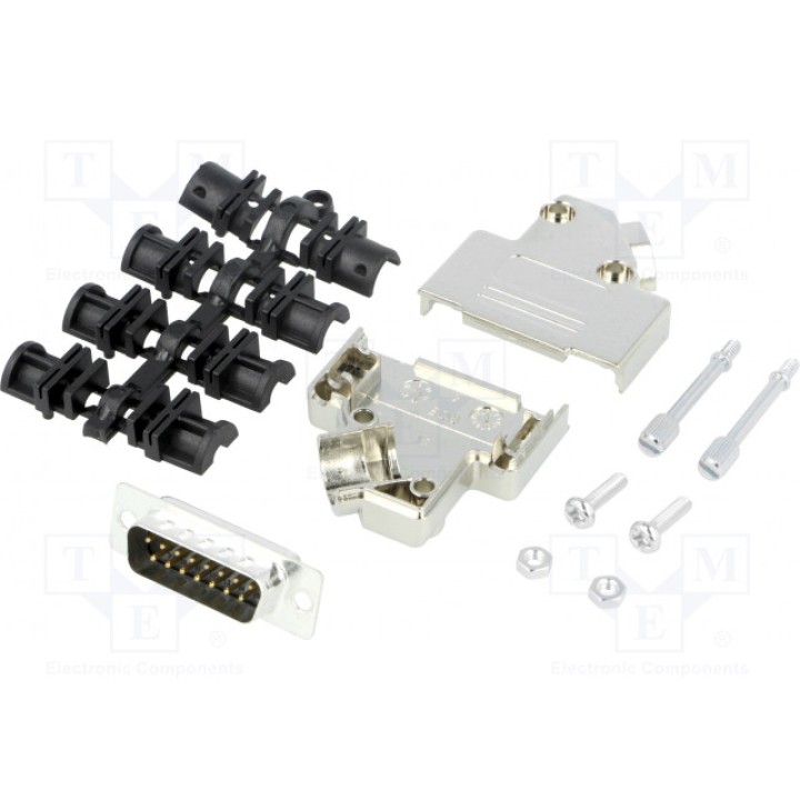 D-sub pin 15 MH CONNECTORS MHD45PK15-DB15PK (MHD45PK15-DB15PK)