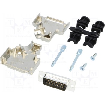 D-sub pin 15 MH CONNECTORS MHD45ZK15-DB15P-K