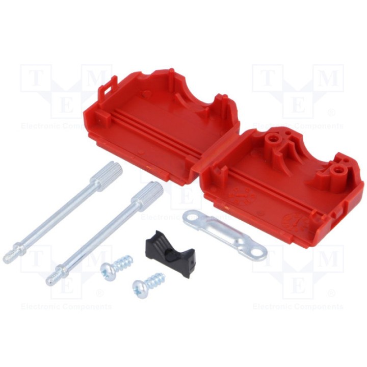 Корпус для разъемов d-sub d-sub 15pin, d-sub hd 26pin MH CONNECTORS MHDPPK15-R-K (MHDPPK15-R-K)