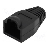 Корпус вилки rj45 6,5мм CONNFLY DS1124-03-PB 8P BLACK
