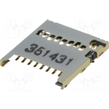 Разъем для карт памяти sd micro MOLEX 504077-1891