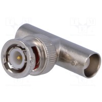 Тройник вилка bnc,bnc гнездо x2 AMPHENOL B9073D1-ND3G-50