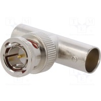 Тройник вилка bnc,bnc гнездо x2 AMPHENOL B9073D1-ND3G-75 B9073D1ND3G75