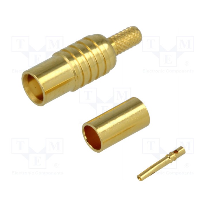 Вилка mcx AMPHENOL MCX6121A1-3GT30G-5-50 (MCX6121A13G550)