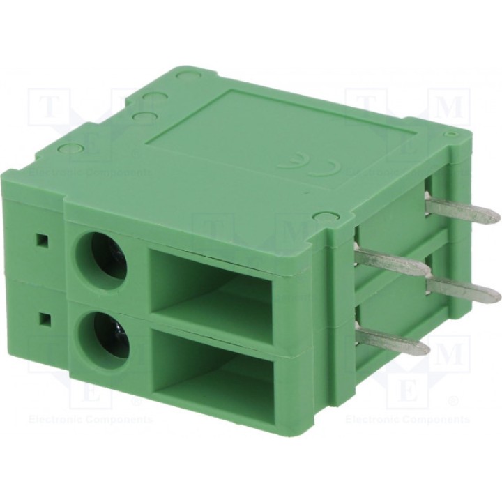 Зажимная рейка для печатных плат угловой 90° DEGSON ELECTRONICS DG107R-6.35-02P-14-00AH (DG107R-6.35-02P)