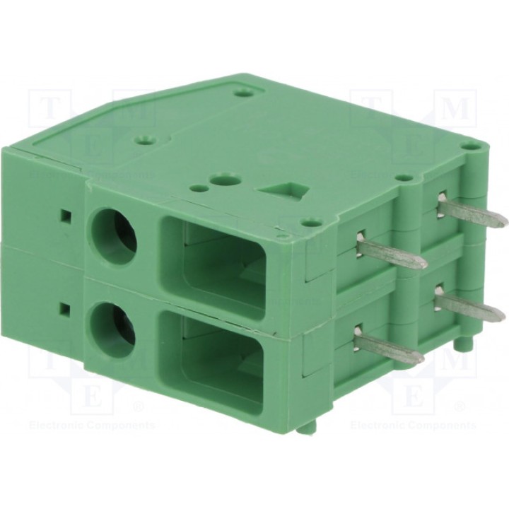 Зажимная рейка для печатных плат угловой 90° DEGSON ELECTRONICS DG107R-7.62-02P-14-00AH (DG107R-7.62-02P)