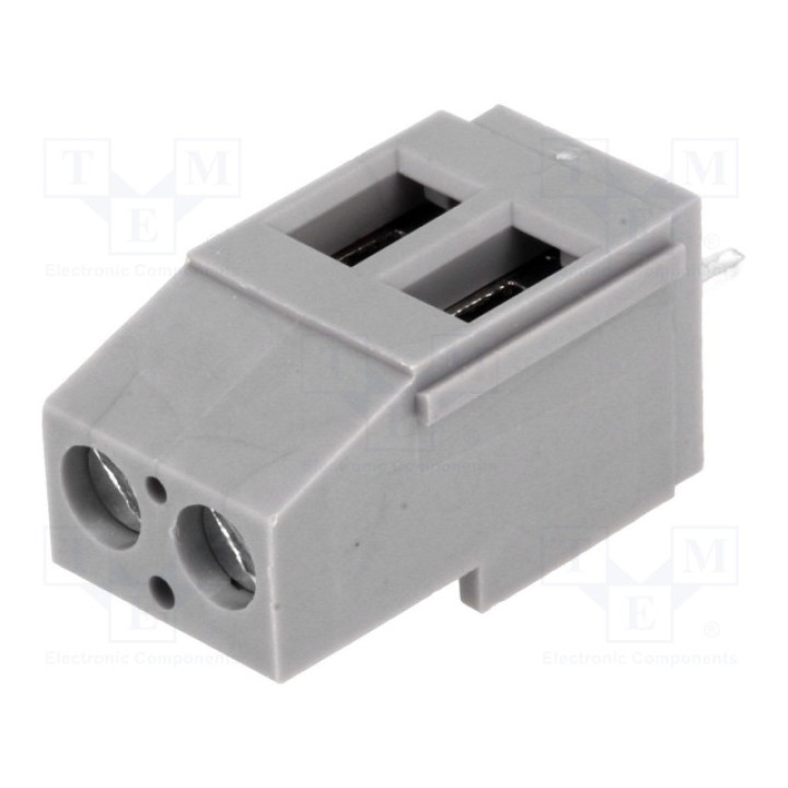 Зажимная рейка для печатных плат угловой 90° DEGSON ELECTRONICS DG129-5.0-02P-11-00A(H) (DG129-5.0-2P11)