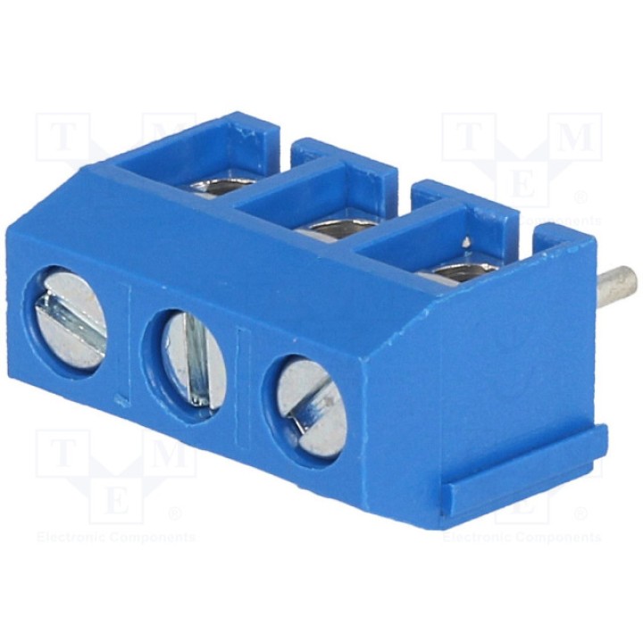 Зажимная рейка для печатных плат угловой 90° DEGSON ELECTRONICS DG301-5.0-03P-12-00A(H) (DG301-5.0-3P12)