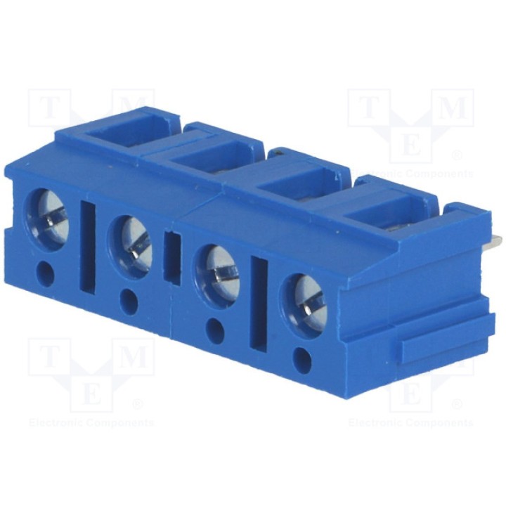 Зажимная рейка для печатных плат угловой 90° DEGSON ELECTRONICS DG305-7.5-04P-12 (DG305-7.5-04P-12)