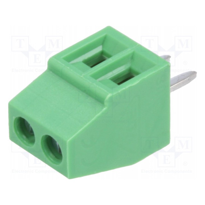Зажимная рейка для печатных плат угловой 90° DEGSON ELECTRONICS DG308-2.54-02P-14-00AH (DG308-2.54-02P)