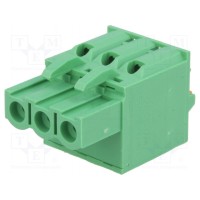 Разъемный клеммник 5,08мм DEGSON ELECTRONICS 2EDGKDF-5.08-03P-14-00AH