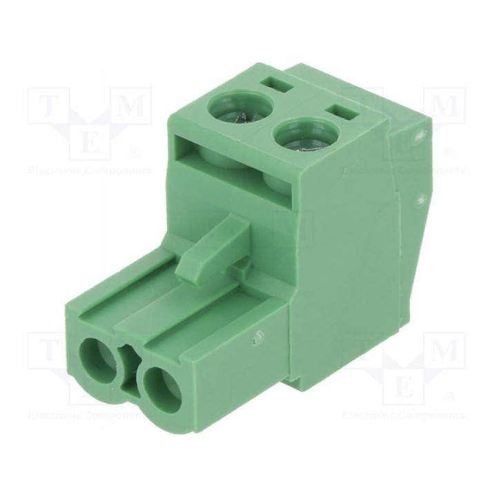 Разъемный клеммник 5мм DEGSON ELECTRONICS 2EDGKT-5.0-02P-14-1000AH (2EDGKT-5.0-02P)