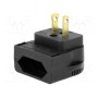 Переходник адаптер конфиг.выводов 2p+pe (ADAPTER-PL-USA)