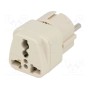 Переходник адаптер конфиг.выводов 2p+pe (ADAPTER-GERMANY)